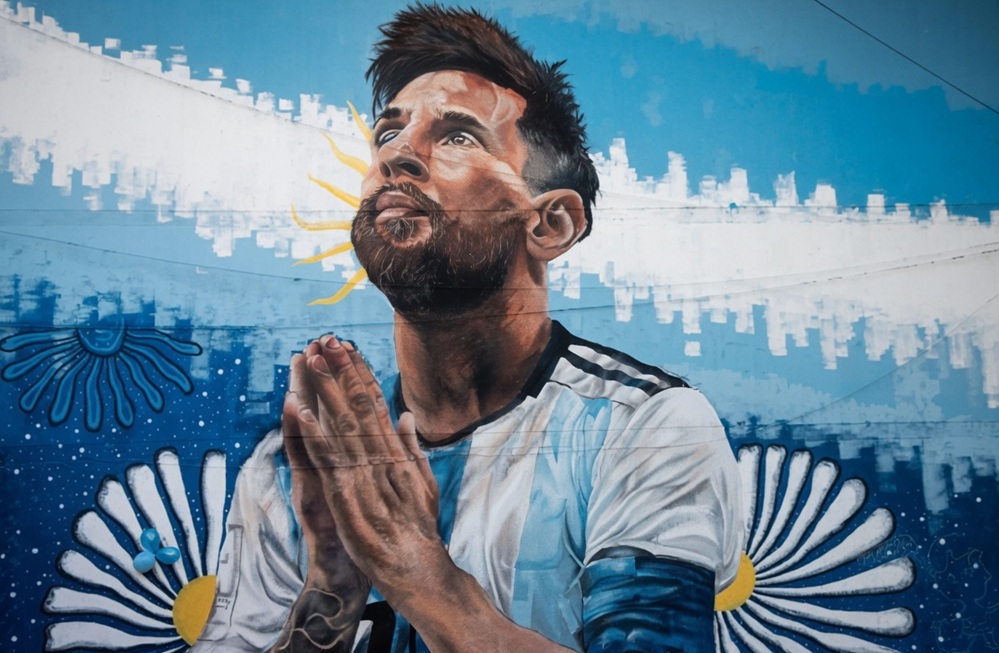 Homenaje al capitán: inauguraron un imponente mural de Lionel Messi en San Miguel de Tucumán
